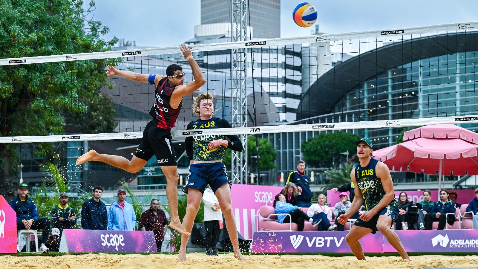 Beach Volleyball World Champs Adelaide Skyline
