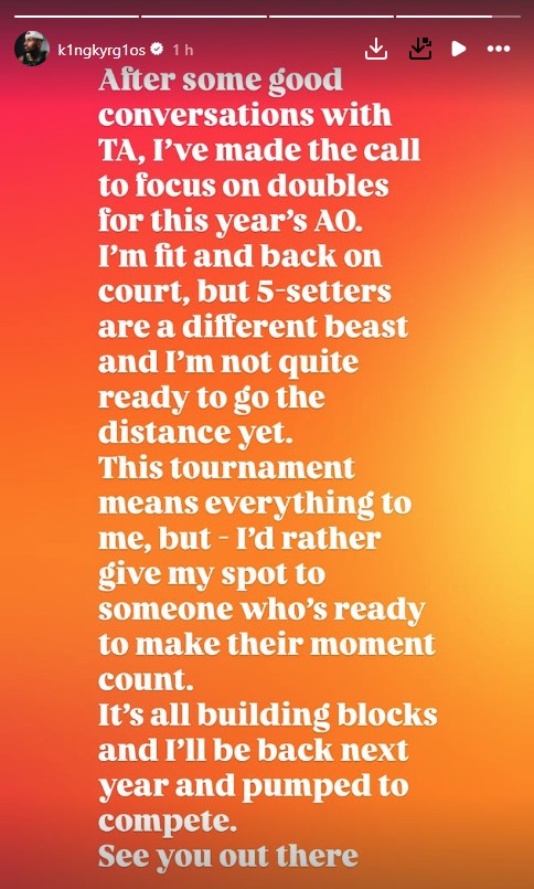 Nick Kyrgios story