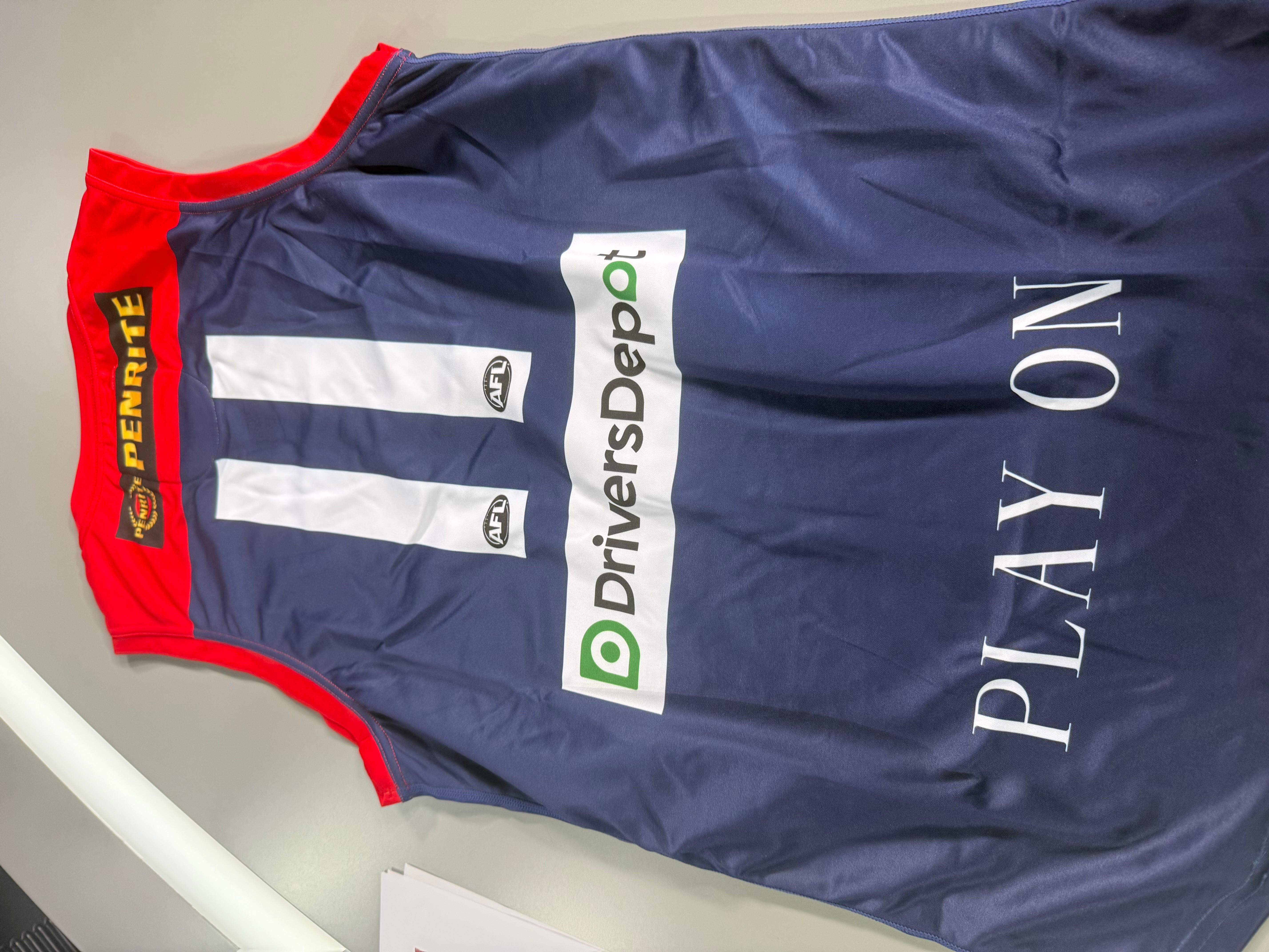 Melbourne Neale Daniher jersey (back)